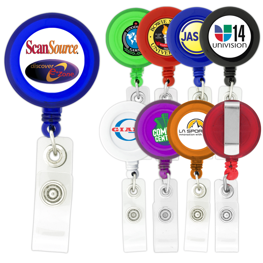 Round Retractable Badge Holder Better Promo