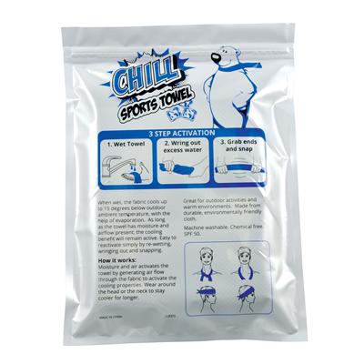 LL8370_2 Chill Cooling Towel in Pouch