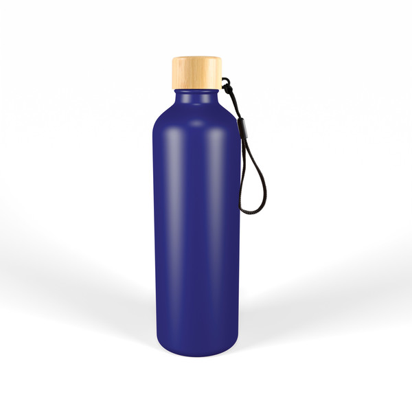 gelato-aluminium-drink-bottle-with-bamboo-lid-navyblue
