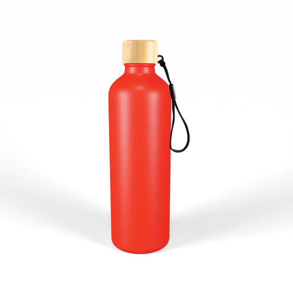 gelato-aluminium-drink-bottle-with-bamboo-lid-red